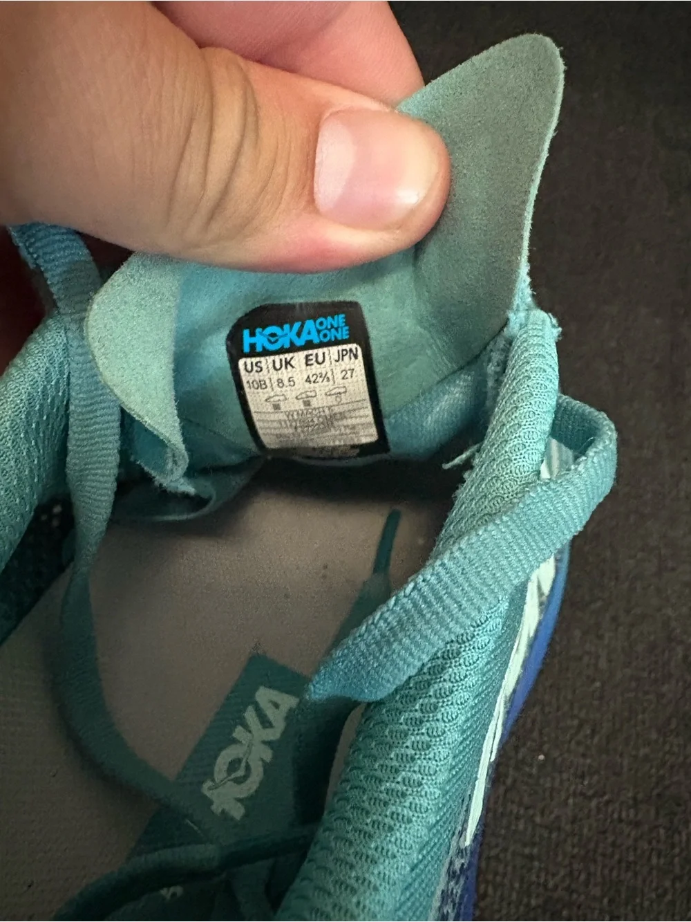 Hoka One One Mach 5 Womens Size 10B Blue Ocean Mist Running Shoes 1127894 OMES